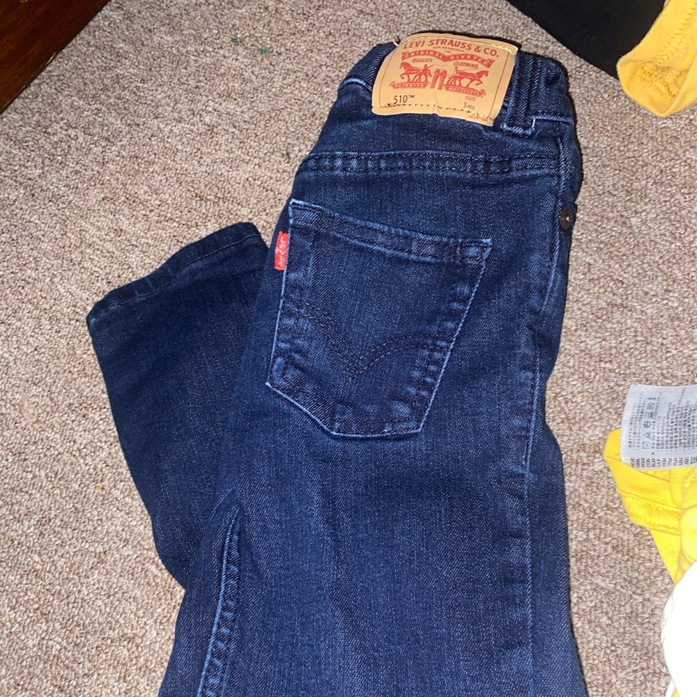 Levi dark denim jeans